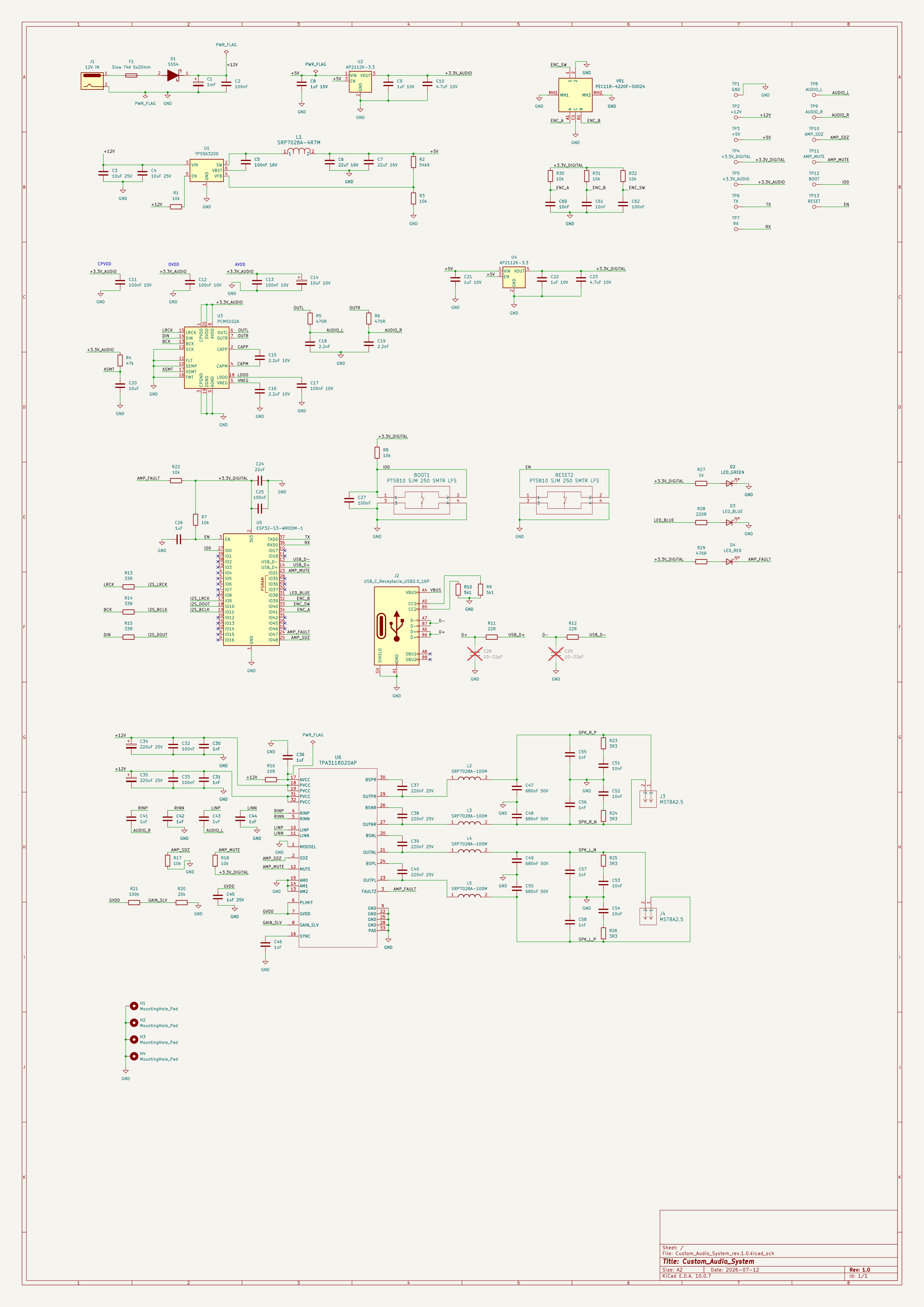 Schemă Electrică Web Radio ESP32-S3